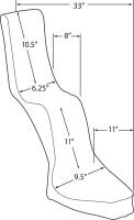 Drag Specialties - Drag Specialties King and Queen Seat - 12in. Diamond Stitching - DS-907200 - Image 2