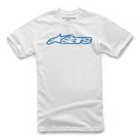 Alpinestars - Alpinestars Blaze Youth T-Shirt - 3038-72000-2072-L - White/Blue - Large - Image 1