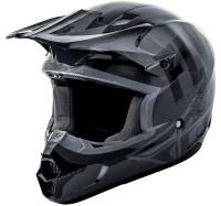 Fly Racing - Fly Racing Kinetic Burnish Helmet  - 73-3390-4-XS - Gray/Black - X-Small - Image 1