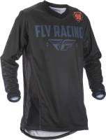 Fly Racing - Fly Racing Patrol Jersey - 371-649L - Black/Gray - Large - Image 1