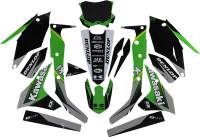 DCOR - DCOR COR 9 Kawasaki Complete Graphics Kit - Black - 20-20-233 - Image 1