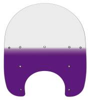 Memphis Shades - Memphis Shades OEM Replacement Windshield - 15in. - Gradient Purple - MEP6124 - Image 1