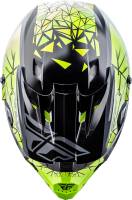 Fly Racing - Fly Racing Kinetic Crux Helmet - 73-33852X - Black/Gray/Hi-Vis - 2XL - Image 4
