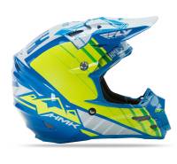 Fly Racing - Fly Racing F2 Carbon Pro Cross Helmet - 73-49282X - Blue/Hi-Vis - 2XL - Image 2