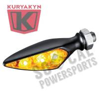 Kuryakyn - Kuryakyn Micro/Rhombus Marker Light - Front Right/Rear Left - Satin Black Housing - Amber - 2853 - Image 2