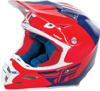 Fly Racing - Fly Racing F2 Carbon Pure Helmet - 73-4122S - Red/Blue/White - Small - Image 1