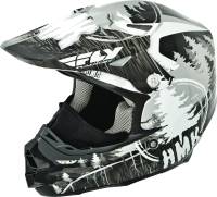 Fly Racing - Fly Racing F2 Carbon Pro Stamp Helmet - 73-4921S - Stamp Black - Small - Image 1