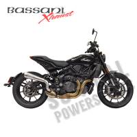 Bassani Manufacturing - Bassani Manufacturing 4in. Short Megaphone Mufflers for High-Mount with Catalytic Converter Mufflers - 8F327SS - Image 1