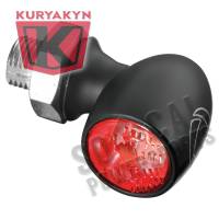 Kuryakyn - Kuryakyn Atto Rear Marker Light by Kellermann - Clear Lens/Red/Red LED/Satin Black Housing - 2575 - Image 3
