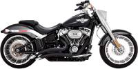 Vance & Hines - Vance & Hines Big Radius 2-Into-2 Exhaust System - Black - 46075 - Image 1