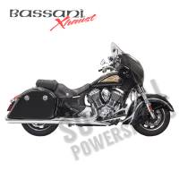 Bassani Manufacturing - Bassani Manufacturing 4in. Polished Slip-On with Polished Slant-Cut End Caps - 8C17S - Image 2
