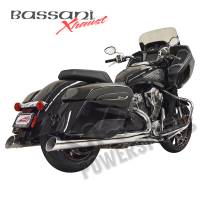 Bassani Manufacturing - Bassani Manufacturing 4in. Polished Slip-On with Polished Slant-Cut End Caps - 8C17S - Image 3