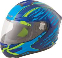 Fly Racing - Fly Racing Luxx Shock Helmet - F73-83133X TC-2 - Blue/Navy/Hi-Vis - 3XL - Image 1