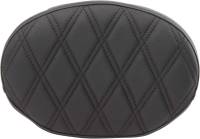 Drag Specialties - Drag Specialties Oval Sissy Bar Pad - Double Diamond - Black Stitch - 0822-0428 - Image 2