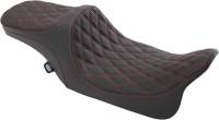 Drag Specialties - Drag Specialties Predator III 2-Up Seat - Double Diamond - 0801-1310 - Image 1