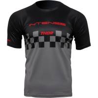 Thor - Thor Intense Assist Short Sleeve Chex Jersey - 5120-0144 - Black/Gray - X-Small - Image 1