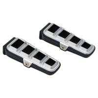 Kuryakyn - Kuryakyn Dillinger Footpegs without Male-Mount Ends - Silver - 6658 - Image 1