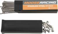 Moose Racing - Moose Racing Stainless Steel Spoke Set - 17in. Wheel Size - 1-22-227-S - Image 1