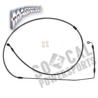 Magnum - Magnum EZ-Align Braided Front Upper ABS Brake Line - Stock - Black Pearl - AS47583 - Image 1