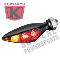 Kuryakyn - Kuryakyn Micro/Rhombus Marker Light -Rear Left - Satin Black Housing - Red/Red/Amber - 2855 - Image 2