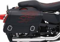 Saddlemen - Saddlemen Highway Tattoo Saddlebag - Red - 13in.L x 6in.W x 9 1/2in.H - X021-05-0402 - Image 1