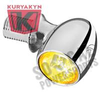 Kuryakyn - Kuryakyn Atto Front/Rear Marker Light by Kellermann - Clear Lens/Amber LED/Chrome Housing - 2521 - Image 1