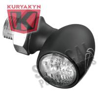 Kuryakyn - Kuryakyn Atto Front/Rear Marker Light by Kellermann - Clear Lens/Amber LED/Satin Black Housing - 2535 - Image 2