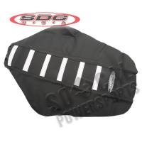 SDG - SDG 6-Rib Gripper Seat Cover - Black Cover/White Ribs - 95957WK - Image 2