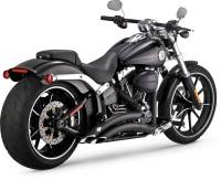 Vance & Hines - Vance & Hines Big Radius 2-Into-2 Exhaust System - Black - 46065 - Image 1