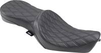 Drag Specialties - Drag Specialties Low Profile Double Bucket Seat - Double Diamond Stitch - 0804-0605 - Image 1