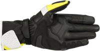 Alpinestars - Alpinestars SP-1 V2 Leather Gloves - 3558119-125-L - Black/White/Fluo Yellow - Large - Image 2