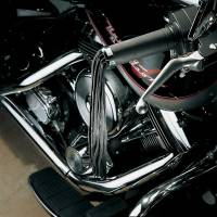 Drag Specialties - Drag Specialties Grip End Caps with 12in. Fringe - 243064-BC3 - Image 2