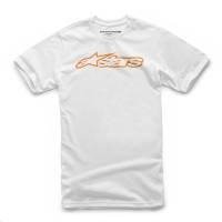 Alpinestars - Alpinestars Blaze Youth T-Shirt - 3038720002040XL - White/Orange - X-Large - Image 1