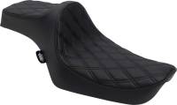 Drag Specialties - Drag Specialties Predator III Seat - Double Diamond - Black Thread - 0804-0732 - Image 1