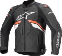 Alpinestars - Alpinestars GP Plus R V3 Airflow Leather Jacket - 3100620-1321-48 - Black/Fluo Red/White - 38 - Image 1