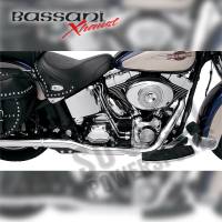 Bassani Manufacturing - Bassani Manufacturing Power Curve True-Dual Crossover Header Pipes for Softails - Chrome - SFT-211 - Image 2
