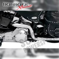 Bassani Manufacturing - Bassani Manufacturing Power Curve True-Dual Crossover Header Pipes for Softails - Chrome - SFT-211 - Image 3