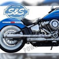 S&S Cycle - S&S Cycle Grand National Slip-On Mufflers - Race Only - Chrome - 550-0740 - Image 1