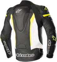 Alpinestars - Alpinestars Missile Leather Jacket - 3100118-1260-48 - Black/White/Yellow - 38 - Image 2