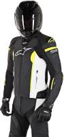 Alpinestars - Alpinestars Missile Leather Jacket - 3100118-1260-48 - Black/White/Yellow - 38 - Image 3
