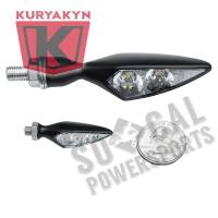 Kuryakyn - Kuryakyn Micro/Rhombus Marker Light - Front Left/Rear Right - Satin Black Housing - Amber - 2850 - Image 2