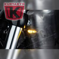 Kuryakyn - Kuryakyn Micro/Rhombus Marker Light - Front Left/Rear Right - Satin Black Housing - Amber - 2850 - Image 3