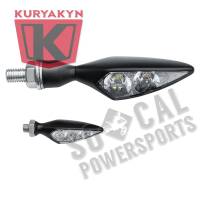 Kuryakyn - Kuryakyn Micro/Rhombus Marker Light - Front Left/Rear Right - Satin Black Housing - Amber - 2850 - Image 5