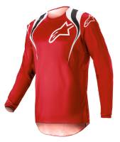 Alpinestars - Alpinestars Fluid Narin Jersey - 3761823-3120-LG - Mars Red/White - Large - Image 1