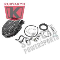 Kuryakyn - Kuryakyn Blood Groove Hypercharger - Black Body with Black Blood Groove Trap Door and Black Butterflies - 9971 - Image 1