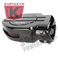 Kuryakyn - Kuryakyn Blood Groove Hypercharger - Black Body with Black Blood Groove Trap Door and Black Butterflies - 9971 - Image 2