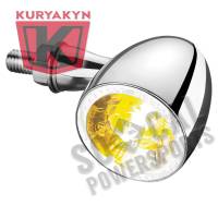 Kuryakyn - Kuryakyn Bullet 1000 Front Marker Light by Kellermann - Clear Lens/Chrome Housing - White/Amber Light - 2552 - Image 2