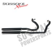 Bassani Manufacturing - Bassani Manufacturing Pro Street Exhaust System - Straight-Cut - Black - 6V13TB - Image 1