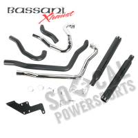 Bassani Manufacturing - Bassani Manufacturing Pro Street Exhaust System - Straight-Cut - Black - 6V13TB - Image 2