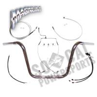 Magnum - Magnum 14in. Bagger Bar Kit for 1 1/4in. Caliber Handlebar Installation Kit - Chrome - 38884-214 - Image 1